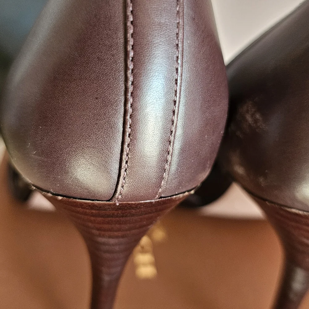 Coach Brown Studded Women's Shoes - Picture 5 of 11
